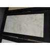 Buy cheap Half Bullnose Marble Bathroom Vanity Tops, Honed White Carrara Marble Countertop from wholesalers