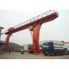 Buy cheap Outdoor Single Beam Gantry Crane Electric Travelling 5-50/10t Rated Loading Capacity from wholesalers