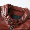 Buy cheap Winter Jaket Wholesale Retro Windbreaker Utility Black Blank Crop Parka Stand Collar Pu Leather Motorcycles Jaket from wholesalers