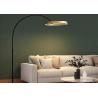 Buy cheap Nordic Fishing Circle Bedside Sofa Modern Gold led Bedroom Floor Lamp from wholesalers