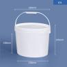 Buy cheap 10L PP Oval Plastic Pail Bucket Translucent White For Beer Beverage Storage from wholesalers