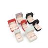 Buy cheap Wholesale Jewellery Packaging Ring Box Custom Jewelry Packaging Luxury Double Wedding Engagement Red Velvet Ring Box with logo from wholesalers
