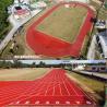 Buy cheap Iaaf Certificated 400m Standard Spray Coated Sandwich Athletic Rubber Running Track Material from wholesalers