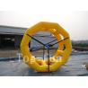 Buy cheap 0.9mm PVC Tarpaulin Yellow Inflatable Circle / Roller Water Toy For Fun Water Games from wholesalers