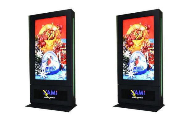 65 Inch IP65 Outdoor Touch Screen Digital Signage Totem 2500 nits Sunlight