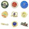 Buy cheap Personalised Metal Enamel Pin Badges 3D Button Gold Name Badges from wholesalers