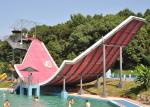 Exciting Theme Park Fiberglass Pool Slide With 12 Months Warranty