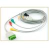 Buy cheap 11 Pin One Piece ECG Cable , IEC Standard GE 3 Lead Ecg Cable 3.6 Meter Length from wholesalers