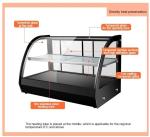 Temperature-Regulated 2 Layers Electric Food Warmer Display for Commercial