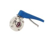 Multi Position Stainless Butterfly Valve , Food Grade Manual Butterfly Valve