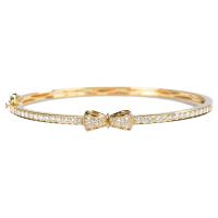 Buy cheap Senior Presence 18K Gold Diamond Bowknot Bangle 0.96ct Customized Design product
