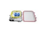 White FTTH Termination Box With 2 Inlet 8 Outlet Ports For CATV Networks