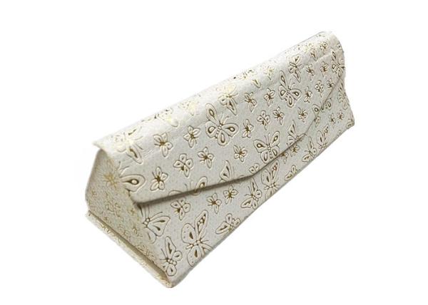 Buy cheap PU Waterproof Foldable Eyeglass Cases For Kids With Embossed Butterfly from wholesalers