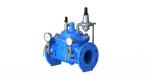 Epoxy Coated Water Pressure Reducing Valve With SS304 Pilot And Pressure Gauge