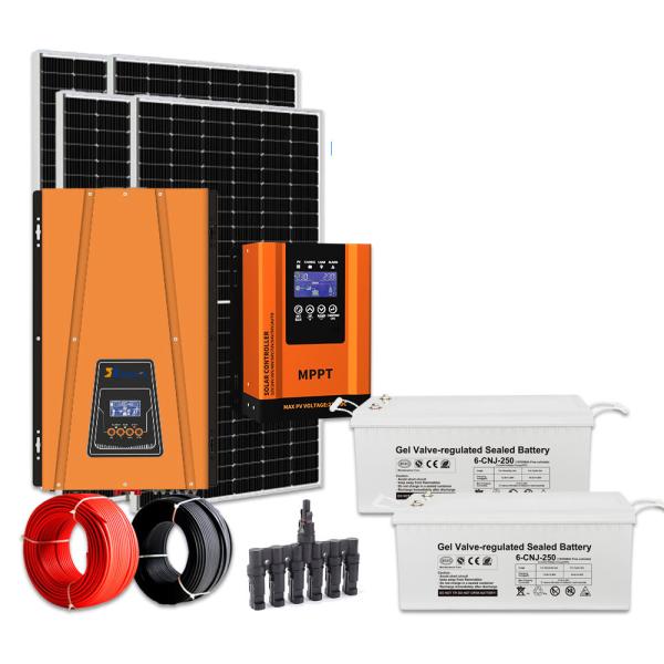 Buy cheap GEL Battery 5kw Complete Off Grid Solar Power Kits CE Rhos Fcc Certified from wholesalers