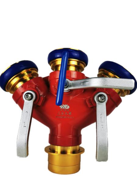 Buy cheap FII65 65x3 2.5 Quick Connection 4.9KG 3 Way Landing Valve from wholesalers