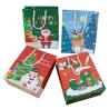 Buy cheap Merry Xmas Santa White Cardboard Food Packaging Paper Bag 19*9*23cm from wholesalers