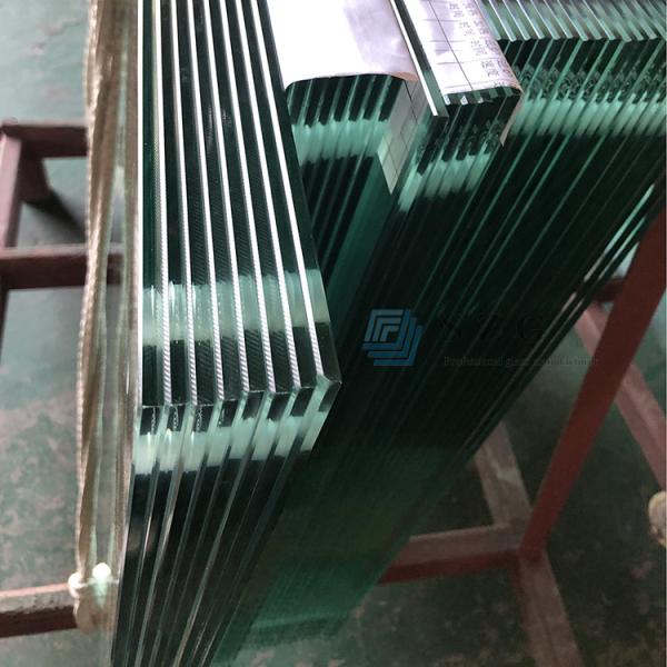 Buy cheap Clear 19MM Toughened Glass for Curtain Wall Customized Color and Min size 200mm*200mm from wholesalers