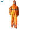 Buy cheap 175*140cm S-5XL Type5 6 SMS 56GSM Orange Coveralls With Reflective Tape Australia Market from wholesalers