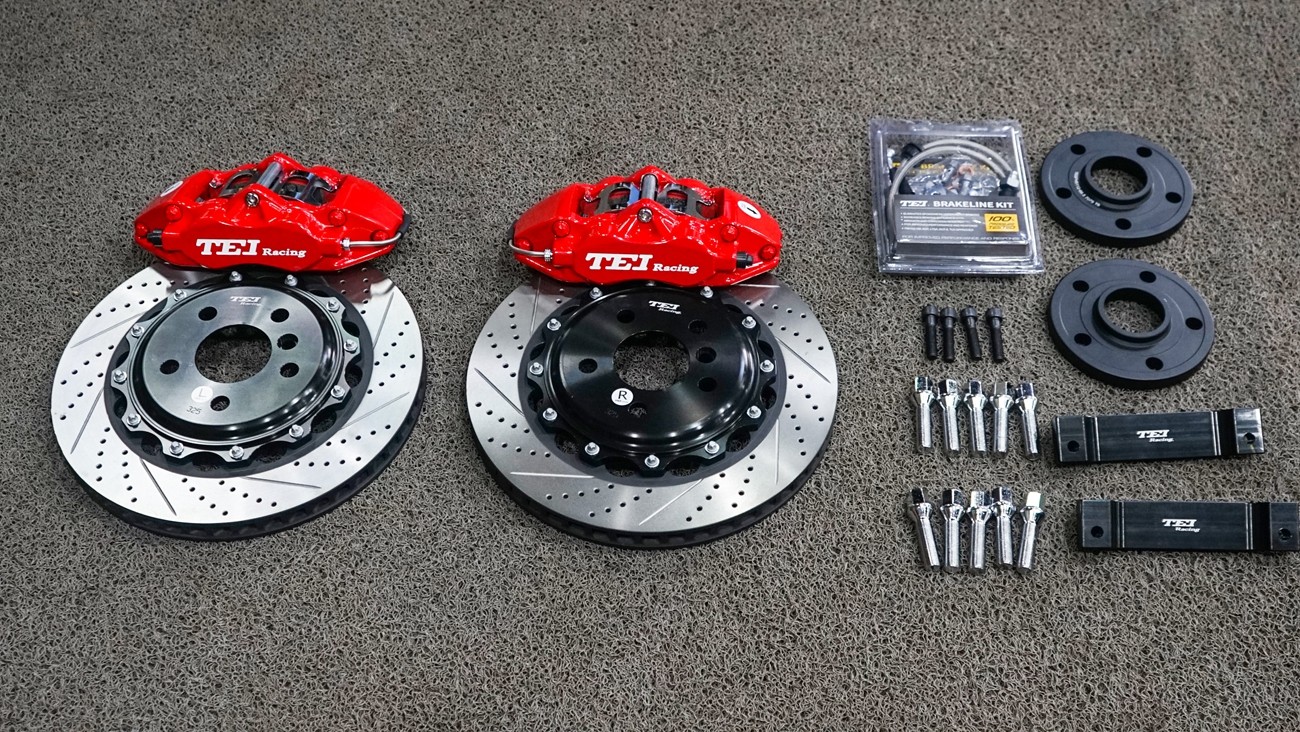 Mini R56 R53 R55 4 Piston BBK Brake Kit 300mm 330mm 345mm Rotor Front Wheel 16 Inch 17 Inch 18 Inch