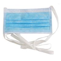 Buy cheap 3 Ply Blue Disposable Tie On Surgical Masks product
