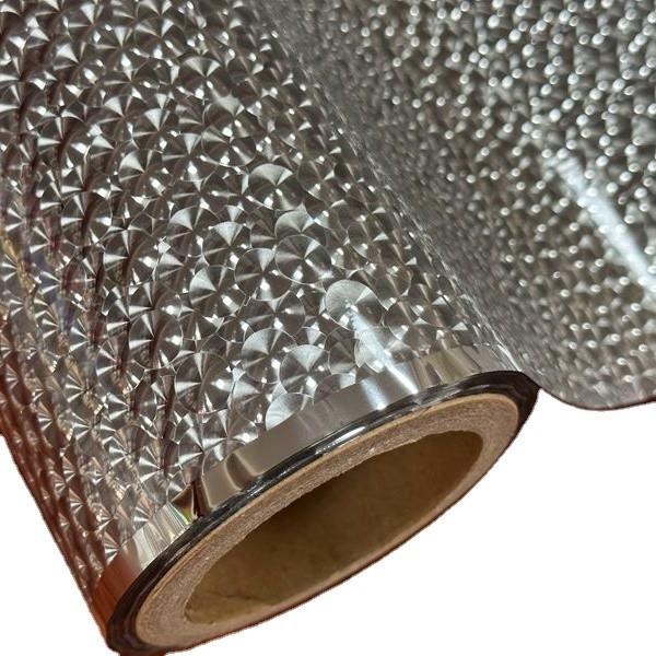 3D Lens Bopp Lamination Film Roll , Holographic Lamination Film For Gift Craft