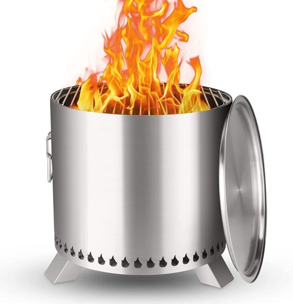 Buy cheap 15 Inch 304 Stainless Steel Portable Smokeless Fire Pit Wood Burning Outdoor from wholesalers
