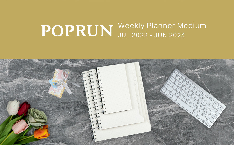 Weekly Planner 2023-2023 PVC Transparent Cover Customization Available