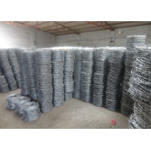 Buy cheap 1000mm SWG14x14# Hot Dipped Galvanized High Tensile Barbed Wire from wholesalers