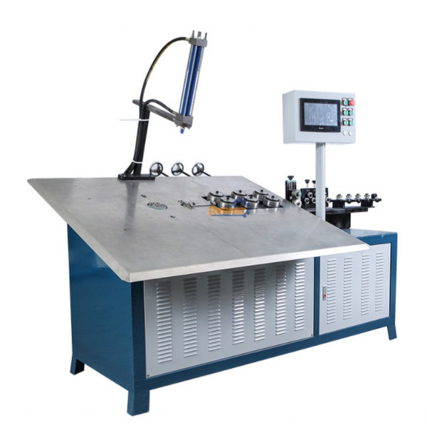 PLC Motorised Carbon Steel Wire Bending Machine PLC Control