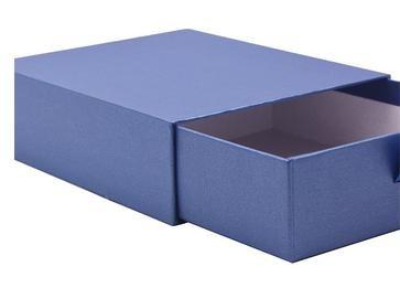 Buy cheap Blue Foldable Paper Box Storage Drawer Gift Box Art Paper Matt Lamination from wholesalers