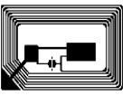 Buy cheap PET NFC Wet HF RFID Inlay 13.56MHZ Frequency 25x40mm For Key Fob / Label from wholesalers