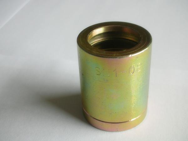 Buy cheap Steel 1SN Hydraulic Hose Ferrule Fittings , Hydraulic Pipe Ferrule With Zinc Plated from wholesalers