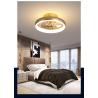 Buy cheap 36W Modern Light luxury ceiling fan lamp simple invisible bedroom dining room living room children's room fan lamp from wholesalers