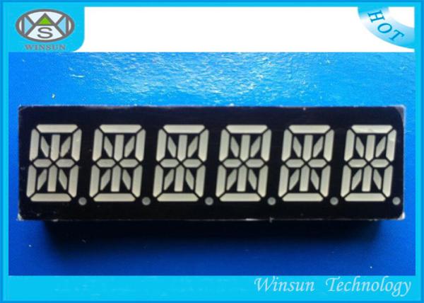 Buy cheap RBGYW Color 0.39 Inch 6 Digit 14 Segment Display For Message Board , 49X15X8 Mm from wholesalers