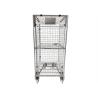 Buy cheap Nesting Metal Folding Metal Trolley Industrial Warehouse Cage Trolley from wholesalers