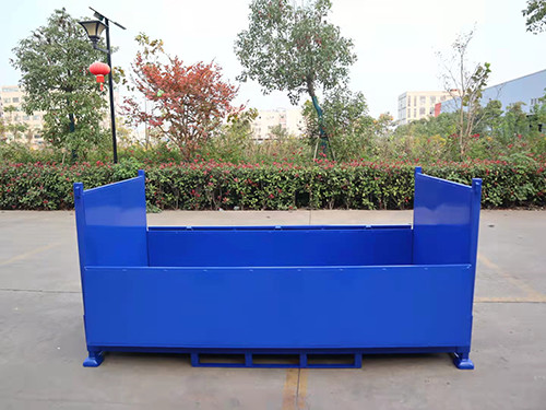 Foldable Stacking Steel Pallet Box Space Saving And Made Of Q235 Material