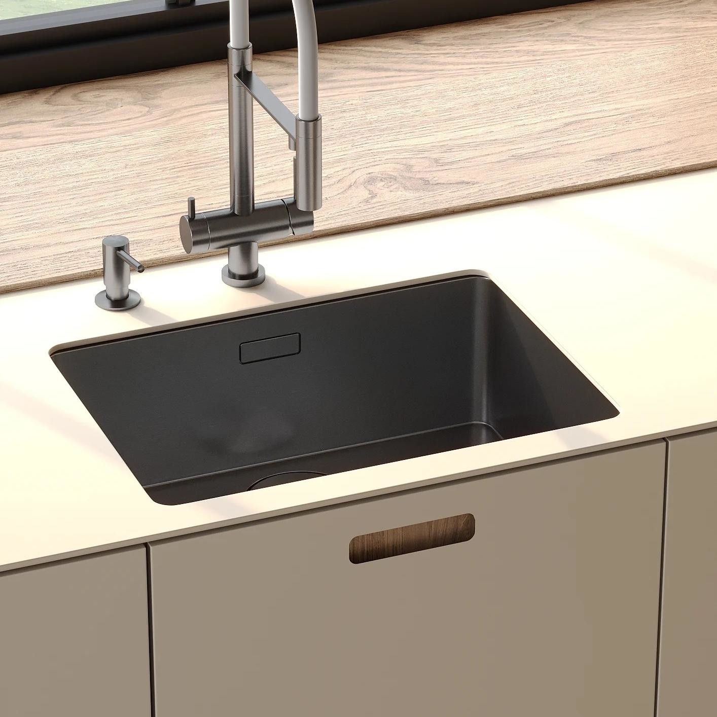 Factory Luxury Price Automatic Villa Complete Melamine Kitchen Cupboards Set Modern Flat Panel Cabinets Custom Kitchen Cabinets
