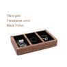 Buy cheap Three Slots Black Walnut Jewelry Box Organizer For Wedding Rings Necklace Earring from wholesalers