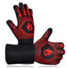Buy cheap 1800°F Extreme Heat Resistant Silicone Non-Slip Oven Gloves, Barbecue, Cooking, Baking Kitchen Gloves from wholesalers