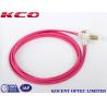 Buy cheap LC MM 50/125 Duplex Fiber Patch Cables 3.0mm Diameter LC OM4 Patch Cords Pink Violet Color from wholesalers