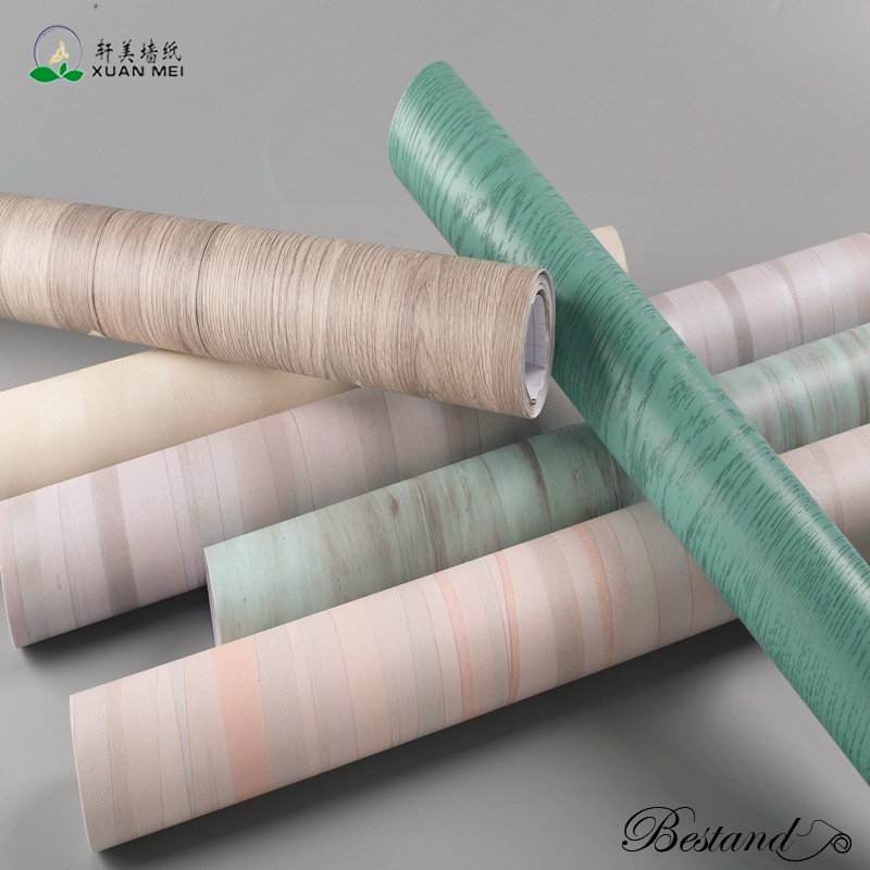 Self-Adhesive High Glossy Wood Grain Film PVC Decorative Film for Furniture Renovation