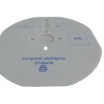 24x18" Reusable White Corrugated Plastic Cardboard