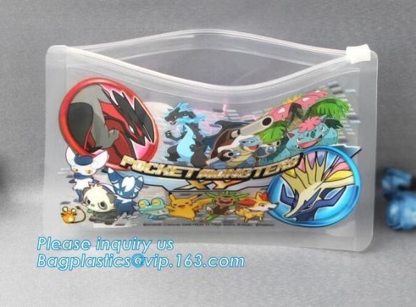 Buy cheap Eco-friendly slider customized logo transparent plastic cosmetic bag, gift packing pvc k cosmetic makeup bags, Doc from wholesalers