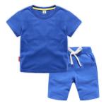 Custom Logo Summer Children's Clothing Kids Cotton Sportswear