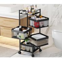 Buy cheap Light Duty Multilayer Rotate Storage Shelf Floor Living Room Snacks product