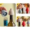 Buy cheap Funny And Reusable Silicone Wine Bottle Stopper Beer Caps Stoppers Bottle Sealer Cute Wine Accessories Kitchen Gadgets from wholesalers