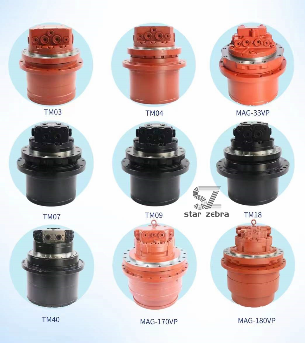 OEM Excavator Travel Gearbox , Hydraulic Final Drive Motor For EX22 TB125