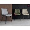 Buy cheap Metal Leg PU Leather Upholstered Armless Dining Chair 0.38cbm from wholesalers