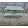 Buy cheap Steel Flower Stand 70cm Garden Folding Table And Chairs 3 Pieces Set from wholesalers